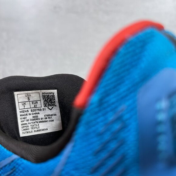 Saucony Triumph 20 Running Shoes - Men's Size 8 - Blue - Picture 10 of 10